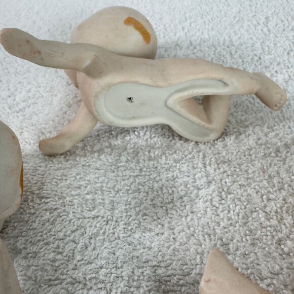 Kewpie Doll Figurines Set Of 3 Naked Baby Bisque - Picture 10 of 16